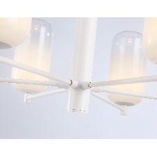 Подвесной светодиодный светильник Ambrella light LH11107/6 WH/FR белый/белый матовый 24W 3000K D630*280