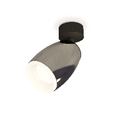 Комплект поворотного светильника Ambrella light XM1123006 DCH/SBK/FR черный хром/черный песок/белый матовый MR16 GU5.3 (A2210, C1123, N7165)