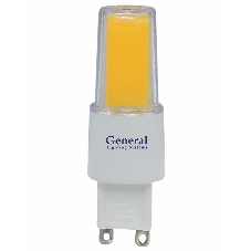 Лампа Светодиодная General  GLDEN-G9-12-COB-220-6500 Индивидуальная коробка 1/10/100/300