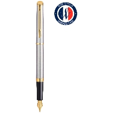 Ручка перьевая Waterman Hemisphere (CWS0920310) Steel GT F сталь нержавеющая/позолота, подарочная коробка