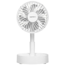 Вентилятор Centek CT-5044 белый, настольный, 4 Вт, 3 скорости, 10 см