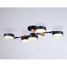 Светильник Ambrella light FL4835/5 BK черный 3000K-6400K 70W 830*400*160 (ПДУ ИК)