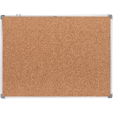 Доска пробковая Deli E39054 пробка 90x120 см, алюминиевая рама