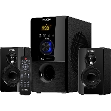 Акустическая система SVEN MS-2050 черный (2x12,5W + Subwoofer 30W, дерево, USB, SD, FM, ПДУ, Bluetooth)