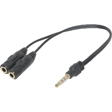 Переходник Defender Headset Jack 2x3.5jack - 3.5 4pin jack 0,15м