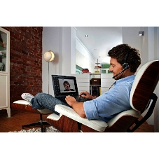 Гарнитура проводная Sennheiser PC 7 USB моно накладная закрытая 42-17000Гц 2м USB 95дБ микрофон 90-15000Гц