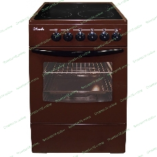 Плита электрическая Лысьва EF4002MK00 коричневый, конфорок 4 электрических, духовка 57 л, 50 см x 84 см x 60 см