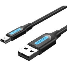 Кабель Vention USB 2.0 AM/mini B 5pin - 1,5 м