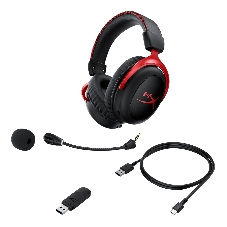 Гарнитура HyperX Cloud II красный, проводная, совместимость с консолями
