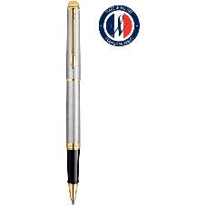 Ручка роллер Waterman Hemisphere (CWS0920350) Steel GT F черн. черн. подар.кор.
