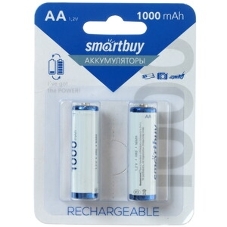 Аккумулятор Smartbuy AA/2BL 1000 mAh (24/240) (SBBR-2A02BL1000) (2шт. в уп-ке)