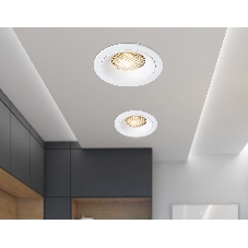 Светильник встраиваемый Ambrella light TN102721 WH белый GU5.3 92*92*23