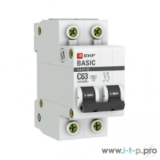 Выключатель автоматический EKF mcb4729-2-10C 2P 10А (C) 4,5кА ВА 47-29 EKF Basic