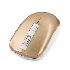 Мышь беспроводная Gembird MUSW-400-G золотой, 1600 dpi, радиоканал, USB, кнопки - 4