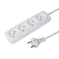 Удлинитель PROconnect OPTIMA 4 гнезда, 5 м, 2х0.75 мм², б/з, белый