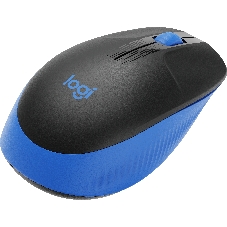 Мышь беспроводная Logitech M190 черный/синий, 1000 dpi, радиоканал, USB, кнопки - 3