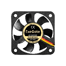 Вентилятор для корпуса ExeGate ExtraSilent ES05010S3P черный, 50 мм, 5000 об/мин, 28 дБ, 3 pin