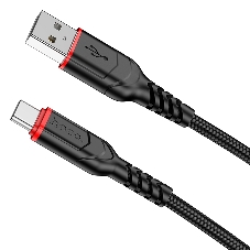 Кабель USB2.0 Hoco AM/Type-C, 3А, X59, 2м, черный, коробка