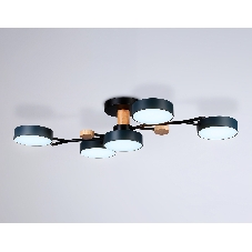 Светильник Ambrella light FL4835/5 BK черный 3000K-6400K 70W 830*400*160 (ПДУ ИК)