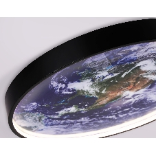 Настенно-потолочный светодиодный светильник Ambrella light FW11132 BK черный 18W LED 3000-6400K D300*38