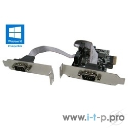 Контроллер ORIENT XWT-PE2SLP OEM PCI-Ex1, 2xCOM9M, Low Profile
