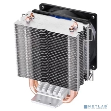 Кулер для процессора DEEPCOOL ICE EDGE MINI FS V2.0 синий, 80 мм, алюминий/медь, 2200 об/мин, 24.7 дБ, 3 pin, 100 Вт, 112 мм
