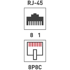 Розетка компьютерная Rexant 2-м ОП RJ45 CAT.5E бел.