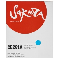 Картридж лазерный Sakura CE261A для HP Color LaserJet CP4020/4025/4520/4525, синий, 11000 к.