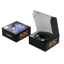 Кабель GCR PRO 40.0m оптический HDMI 2.1 8K 60Hz, 4K 144Hz, высокоскоростной 48.0 Гбит/с, черный, деревянная катушка, GCR-55678