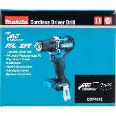 Дрель-шуруповерт Makita DDF487Z, 18 В, 0 Ач, 40 Нм, бесщеточный