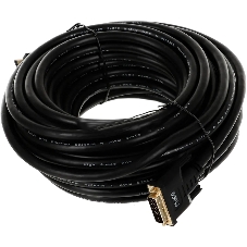 Кабель аудио-видео Lazco WH-141 HDMI (m)/DVI-D(m) 15м. позолоченные контакты черный (WH-141(15M))