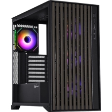 Корпус Formula V Line TimberLine T0 Black, ATX, wood+plastic front, TYPE-C*1, USB3.0*2, FRONT 3x120мм FRGB, REAR 1x120мм FRGB