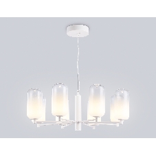 Подвесной светодиодный светильник Ambrella light LH11109/8 WH/FR белый/белый матовый 28W 3000K D720*280