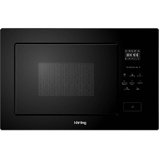 Встраиваемая микроволновая печь Korting KMI 827 GN черный, 26 л, 900 Вт, переключатели - сенсор