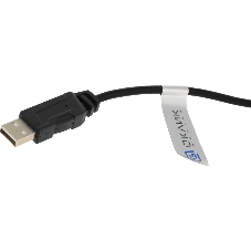 Гарнитура Oklick HS-L710G белый/чёрный, проводная, USB, подсветка