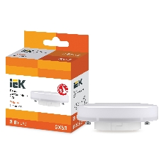 Лампа cветодиодная IEK LLE-T80-8-230-30-GX53 ECO T75 таблетка 8Вт 230В 3000К GX53