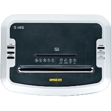 Шредер Office Kit S145 (секр.P-5)/фрагменты/8лист./20лтр./скрепки/скобы/пл.карты/CD
