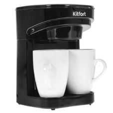 Кофеварка капельная Kitfort KT-764 черный, исп. кофе - молотый, 0.3 л, 450 Вт