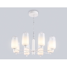 Подвесной светодиодный светильник Ambrella light LH11109/8 WH/FR белый/белый матовый 28W 3000K D720*280