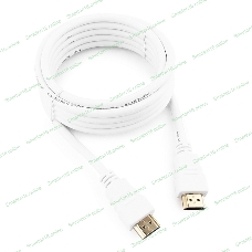Кабель Cablexpert HDMI CC-HDMI4-W-10, 19M/19M, v2.0, медь, позол.разъемы, экран, 3 м, белый, пакет