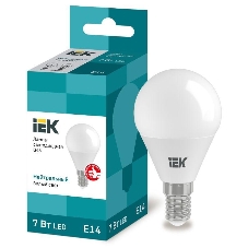 Лампа cветодиодная IEK LLE-G45-7-230-40-E14 ECO G45 шар 7Вт 230В 4000К E14