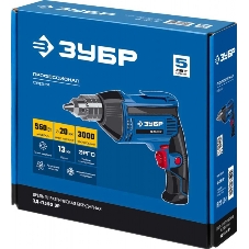 Дрель ударная Зубр ЗД-П550 ЭР 550Вт ключевой реверс