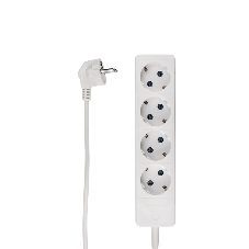 Удлинитель PROconnect OPTIMA 4 гнезда, 3 м, 2х0.75 мм², б/з, белый