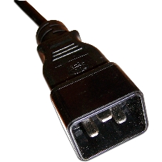 Шнур питания С13-C20, 3х0.75, 220В, 10А, черный, 3 метра