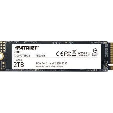 Накопитель SSD Patriot P300, 2Tb, PCIe 3.0 x4, M.2 2280, NVMe, R/W 2100/1650