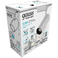 Система трековая Gauss 32Вт 4000K цв.св.:белый нейтральный белый
