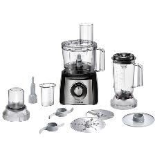 Кухонный комбайн Bosch MCM3501M 800 Вт, Скорости: 2, Блендер 1 л, Чаша 2.3 л, черный/серебристый