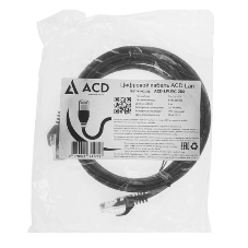 Патч-корд ACD-LPU5C-10W сat.5e UTP 24AWG 4Pair, 7/0.18мм CU белый, 1.0м