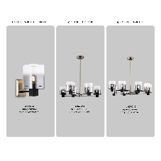 Настенный светильник Ambrella light LH57045 BK/DBS/SM черный/темная латунь/дымчатый E14 max 40W 195*110*185