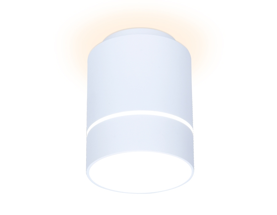 Светильник Ambrella light TN255 WH/S белый/песок LED 4200K 7W D80*110